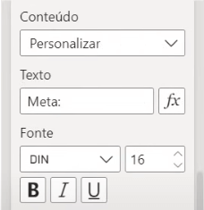 Alterando o conteúdo para Personalizar