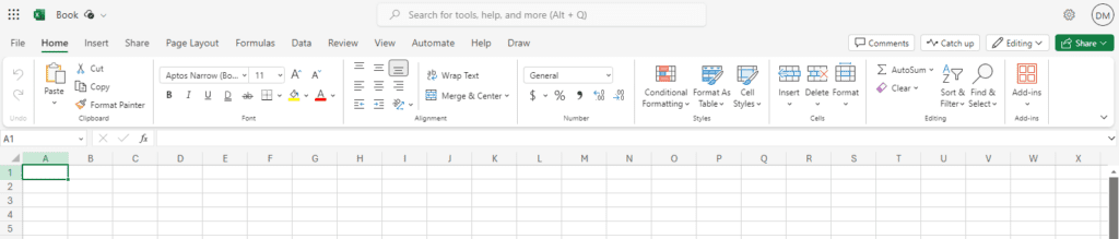 Guias do Excel Online