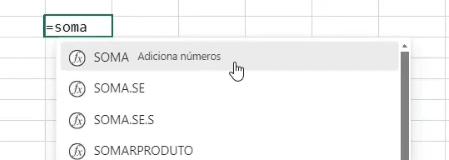 Função Excel Online