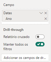 Novo Rótulo de Dados no Power BI 4 Segmentação de Dados por Ano