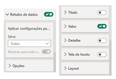 Novo Rótulo de Dados no Power BI 8 Formatando visual Rótulo de Dados