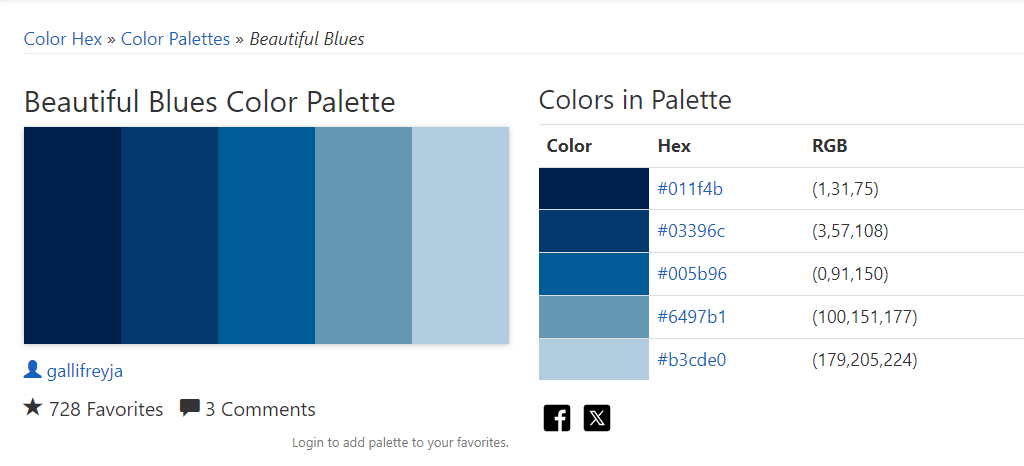 site Color-Hex