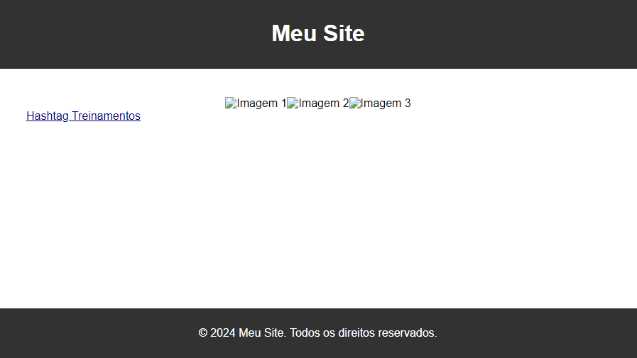 Página do HTML e CSS como o ChatGPT entregou