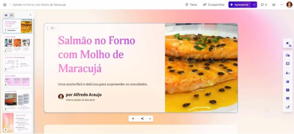 Receita de Salmão ao molho