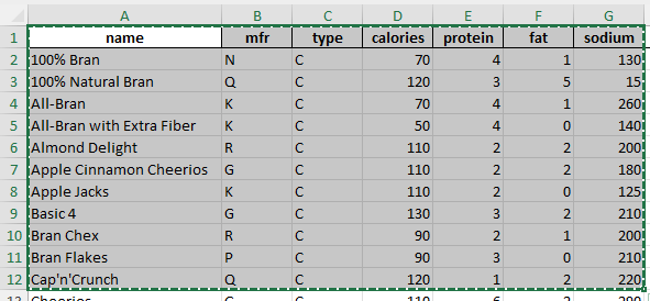 Planilha Excel