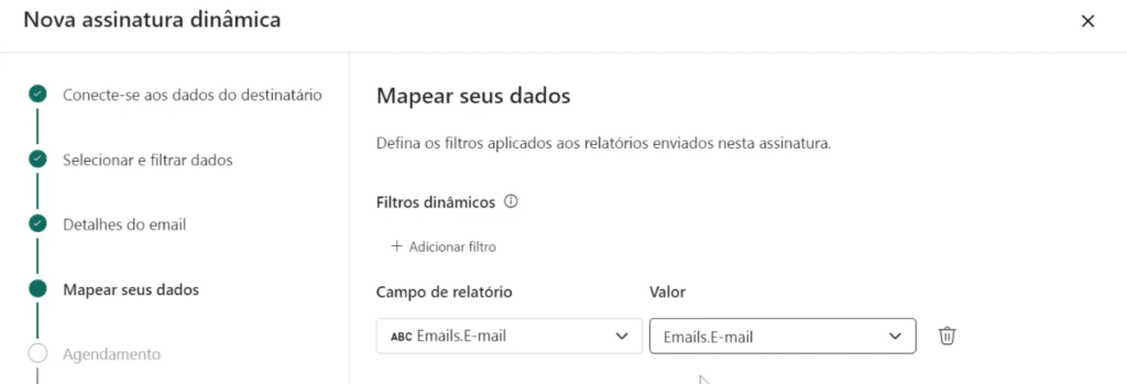 Enviar Relatórios Personalizados por E-mail com Power BI 13 Definindo os dados