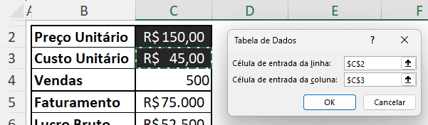 Selecionando os dados