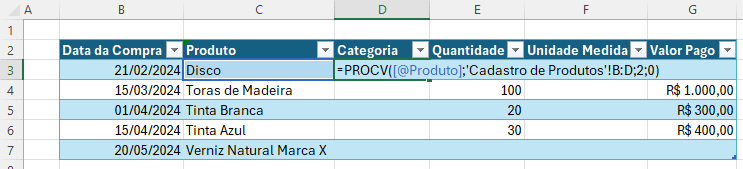 Definindo o procv