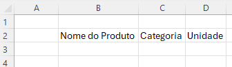 Criando a segunda tabela