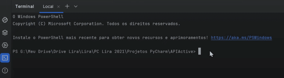 Terminal PyCharm