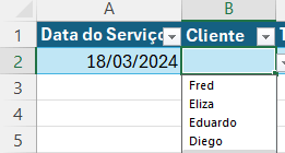 Lista de clientes atualizada