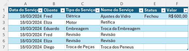 Registrando mais serviços