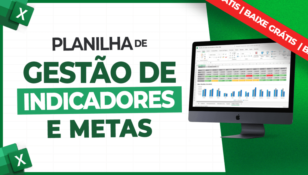 Planilha de Gestão de Indicadores e Metas no Excel