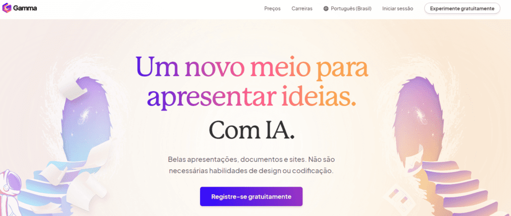 Gamma PowerPoint com IA
