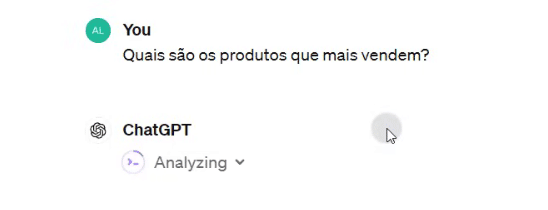 mensagem de Analyzing