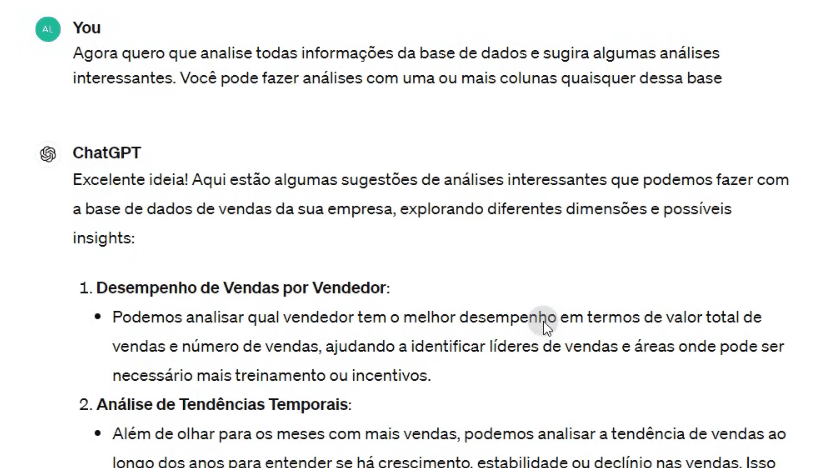Análise de Dados Completa com ChatGPT