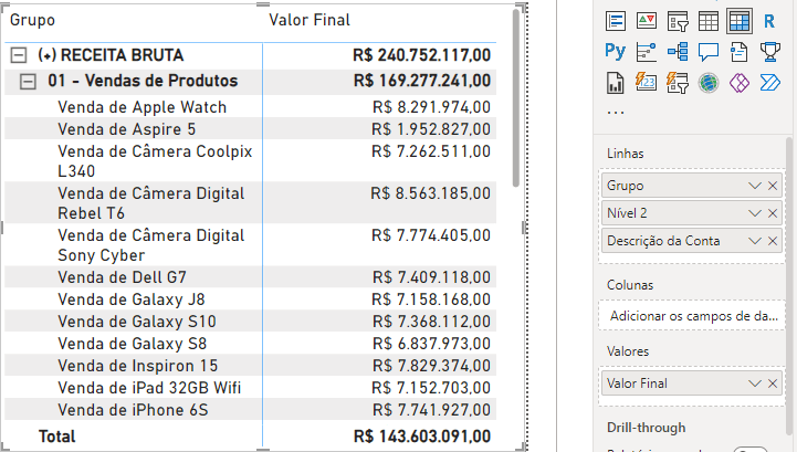 Adicionando categorias