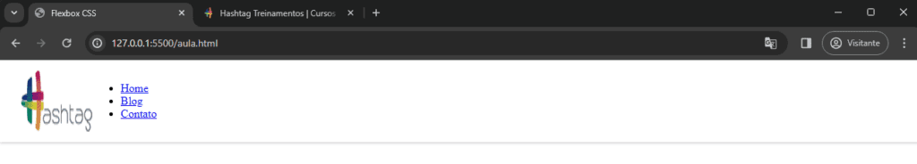 Flexbox CSS – Noções Essenciais para um Layout Flexível 10 elementos da barra de navegação alinhados lado a lado