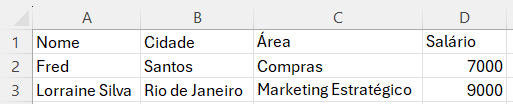 Criando folha salarial