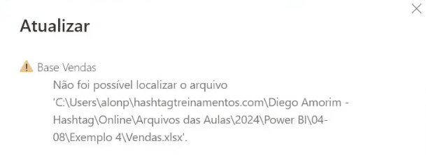 Erro no Power BI