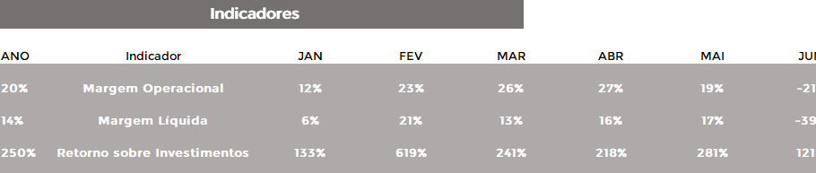 Indicadores Financeiros