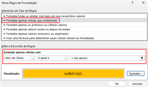 Planilha de Contas a Pagar e Receber – Crie a Sua 17 Formatação Condicional