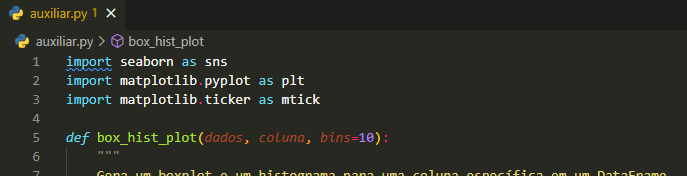 Função para Combinar Boxplot com Histograma