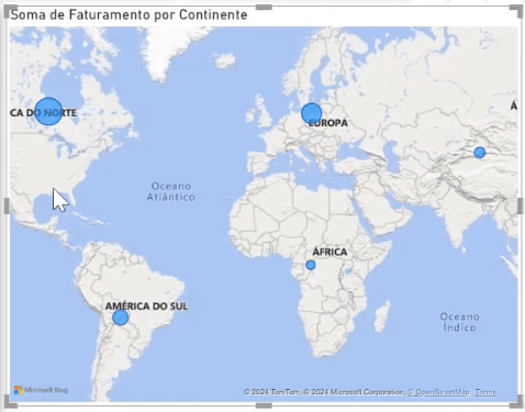 Gráfico de Mapa no Power BI