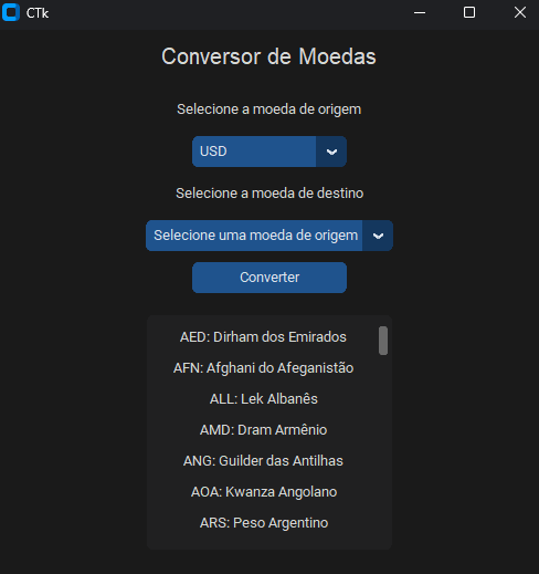 Conversor de moeda