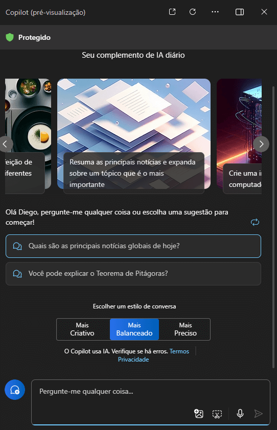 Descobrindo o Copilot - Inteligência Artificial da Microsoft
