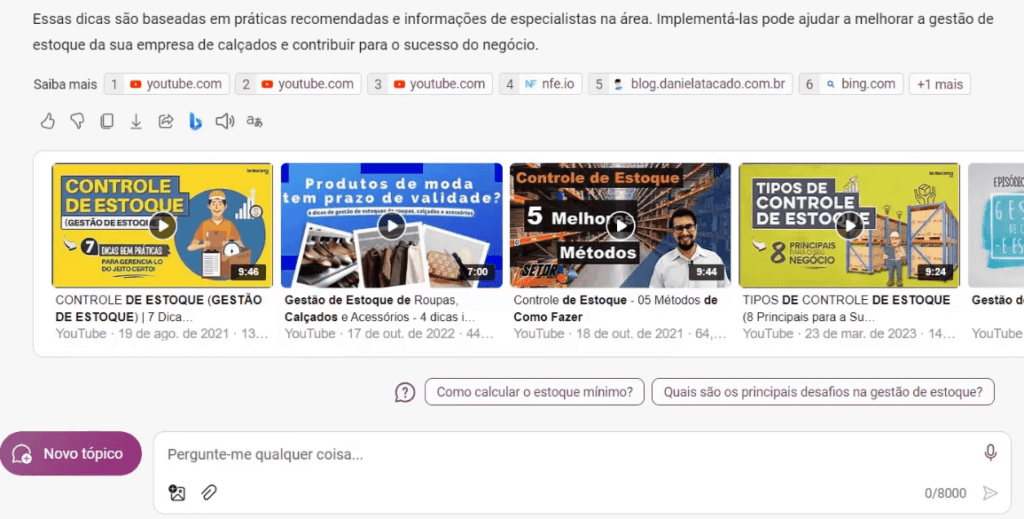 Links de referência do Copilot