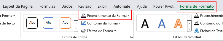 Como Criar Gráficos Impactantes no Excel 18 Preenchimento da Forma
