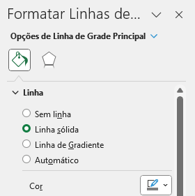Como Criar Gráficos Impactantes no Excel 23 Formatar Linha de Grade