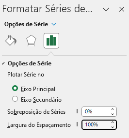 Como Criar Gráficos Impactantes no Excel 30 Largura do Espaçamento das colunas