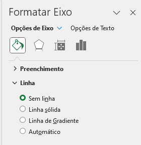Como Criar Gráficos Impactantes no Excel 33 removendo a borda inferior do eixo