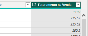 Faturamento na Venda