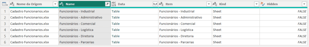 Curso Básico de Power Query – Saia do Zero em Power Query 127 Planilha filtrada