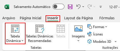 Como Criar Tabela Dinâmica