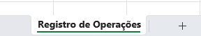 renomeando para Registro de Operações