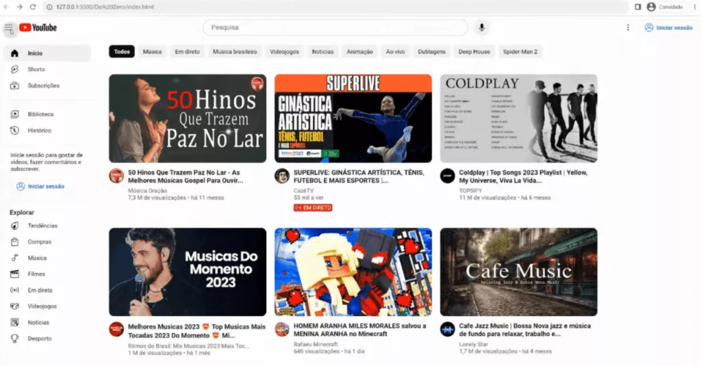 3 Projetos em HTML e CSS para Iniciantes
