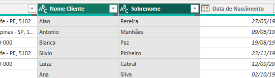 Juntar Informações no Power Query