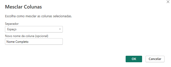 Juntar Informações no Power Query