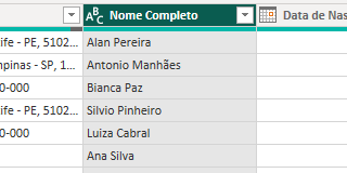 Juntar Informações no Power Query