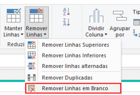 Removendo Linhas Vazias