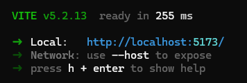 npm run dev