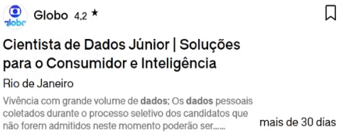 vagas abertas por mais de 30 dias