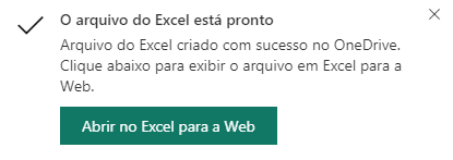 Abrir no Excel para a Web