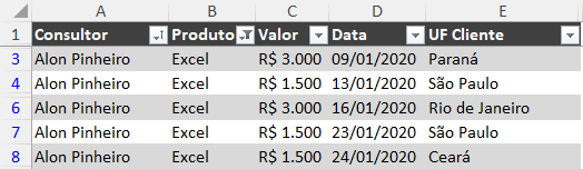Testando a macro