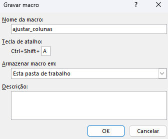 Macro para Ajuste de Coluna