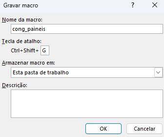 Macro para Congelar Painéis
